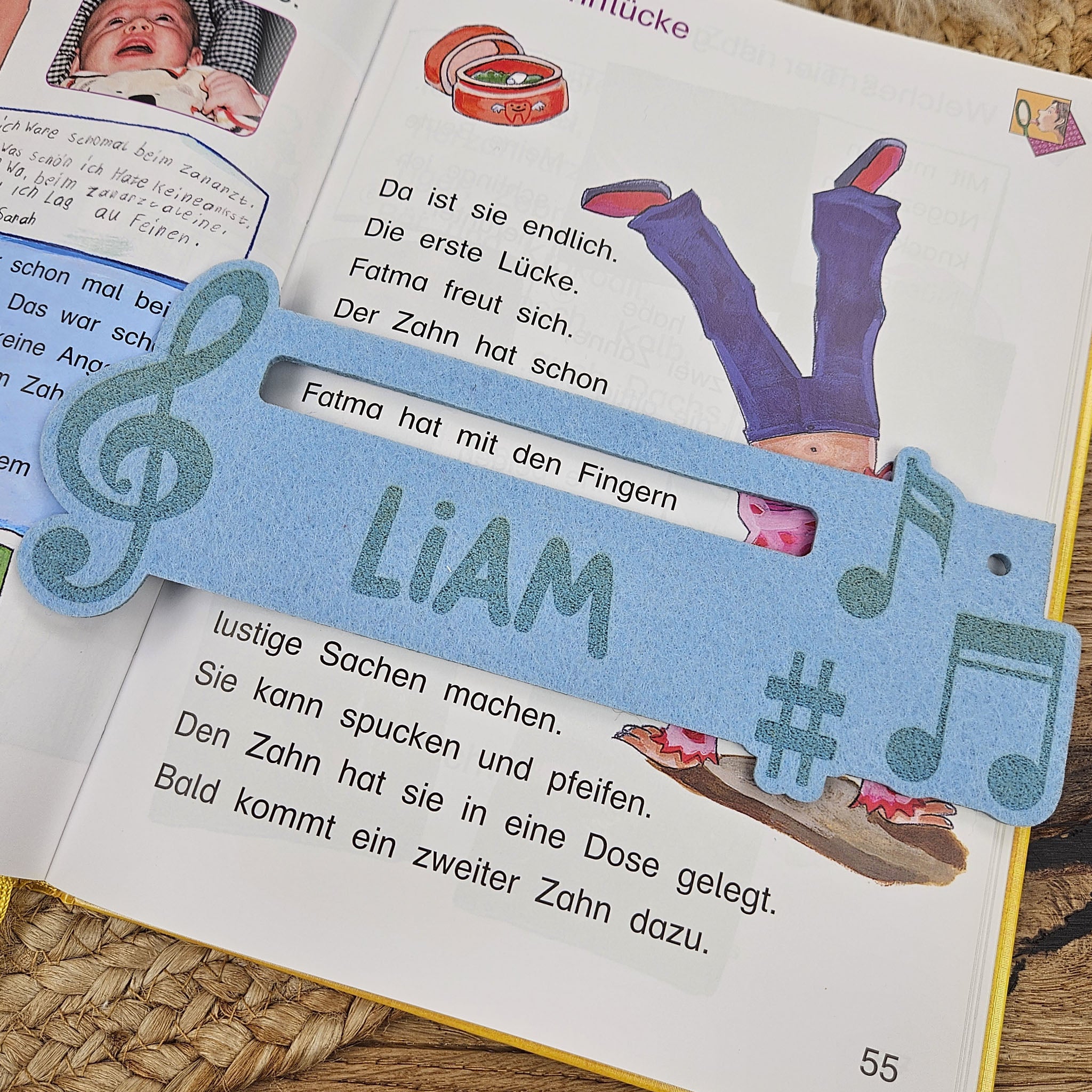 Personalisierte Lesehilfe "Musik" für Leseanfänger zum Schulstart, Einschulung, Schultüte, Schulanfang Grundschule