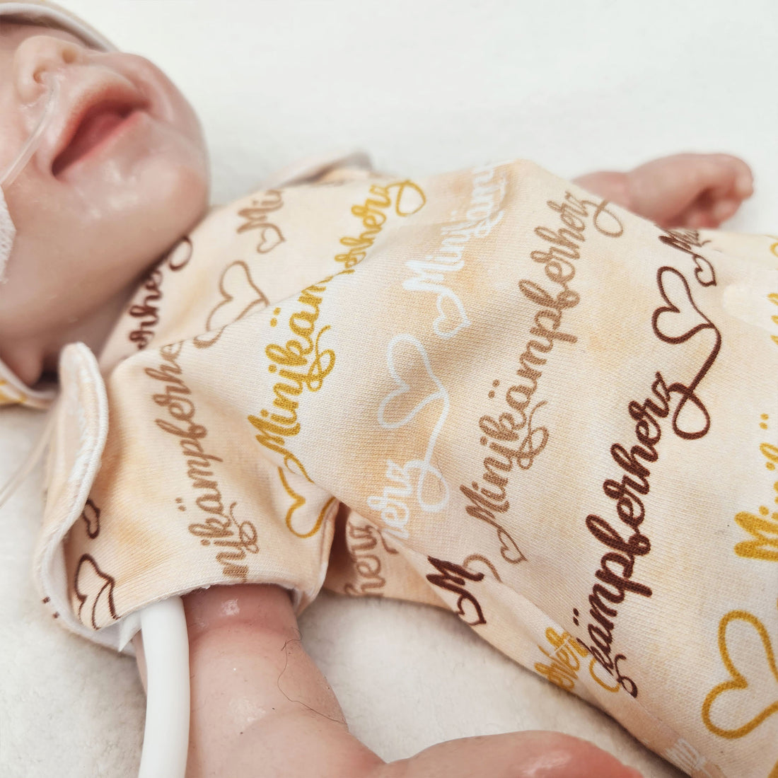 Adaptives Frühchen Shirt/Bodywrap &quot;Minikämpferherz&quot;