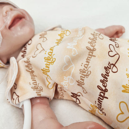 Adaptives Frühchen Shirt/Bodywrap &quot;Minikämpferherz&quot;