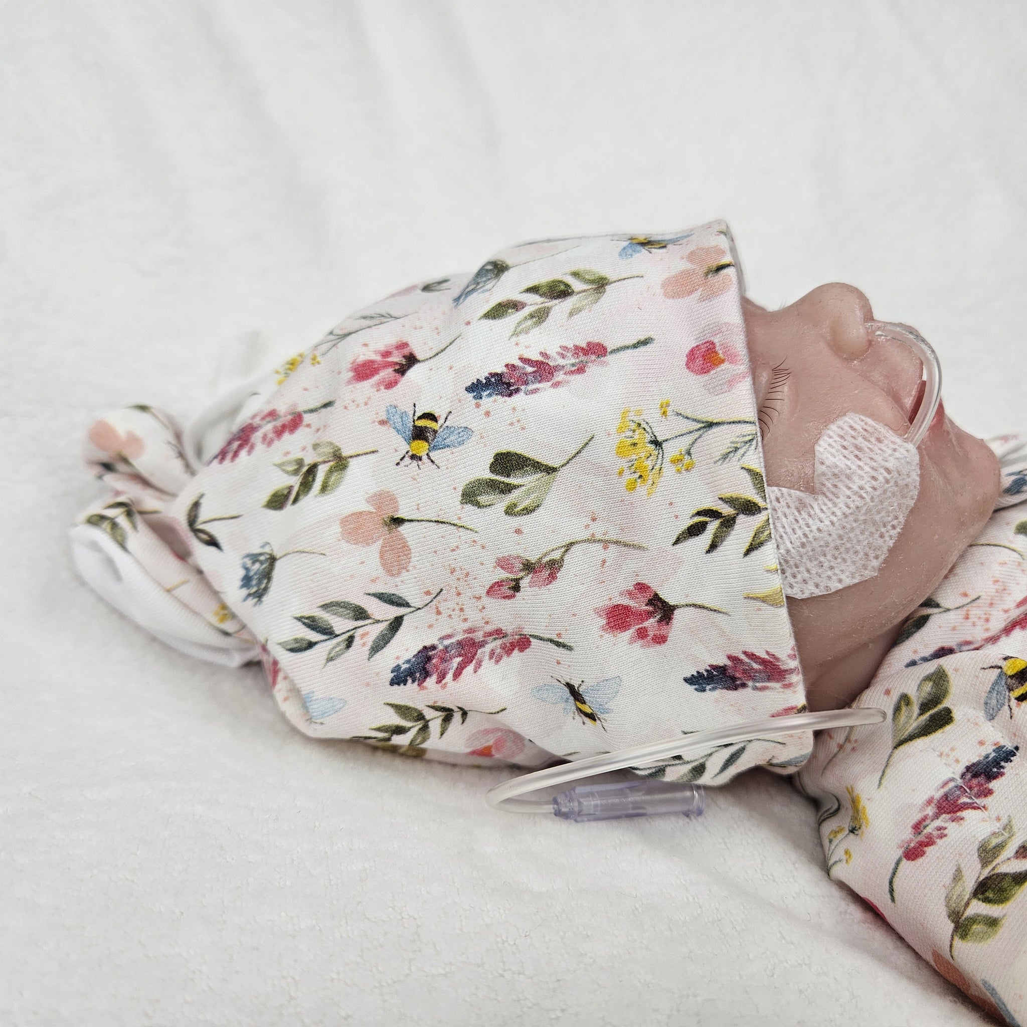Adaptives Frühchen Shirt/Bodywrap &quot;Blumenwiese&quot;