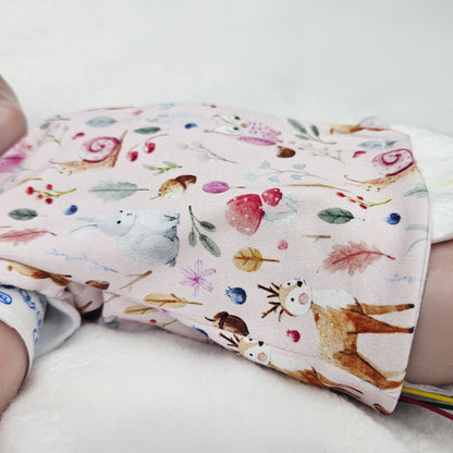 Adaptives Frühchen Shirt/Bodywrap &quot;Waldtiere&quot;