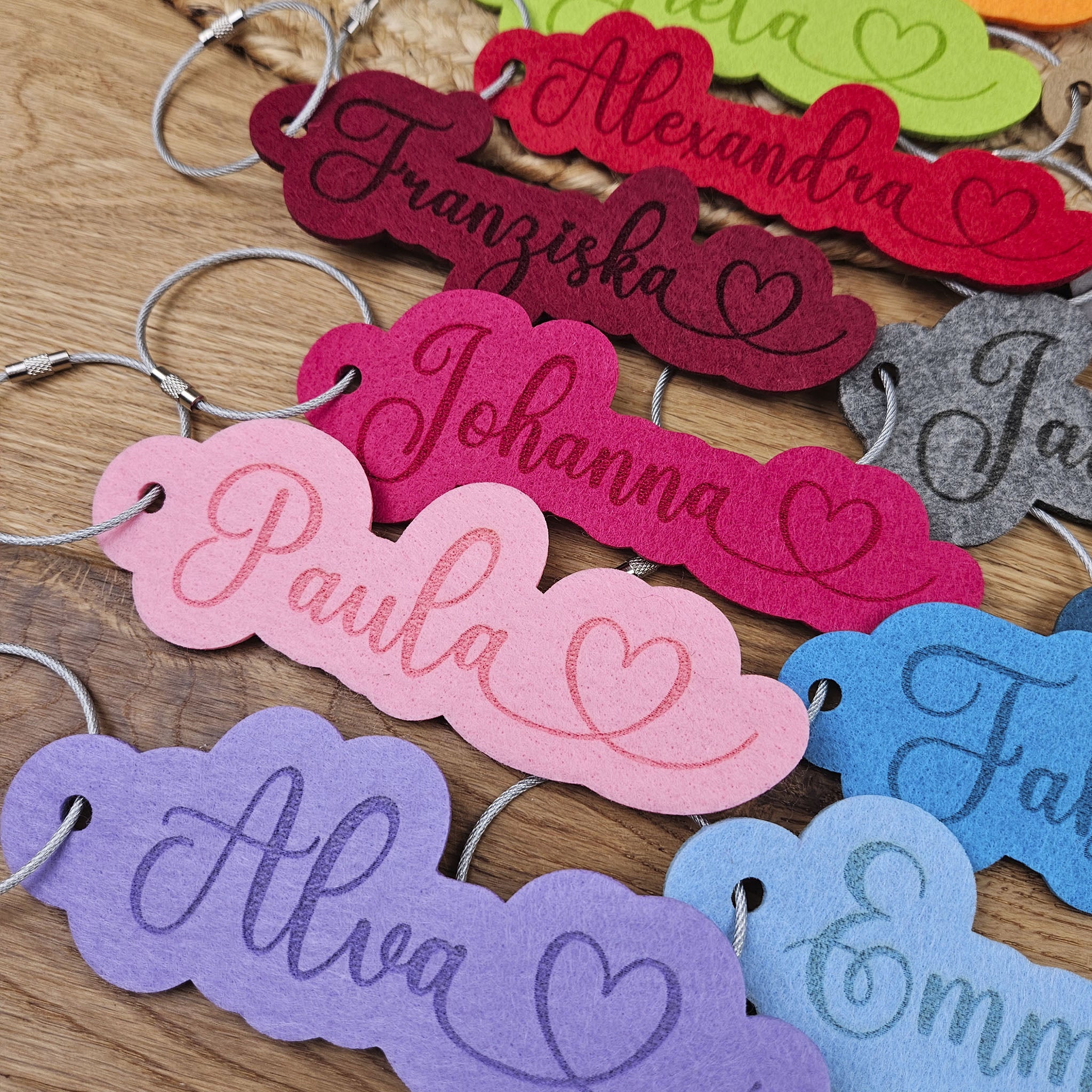 Personalisierter Schlüsselanhänger, Namesanhänger mit Wunschname