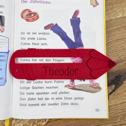 Personalisierte Lesehilfe &quot;Buntstift&quot; für Leseanfänger zum Schulstart, Einschulung, Schultüte, Schulanfang Grundschule