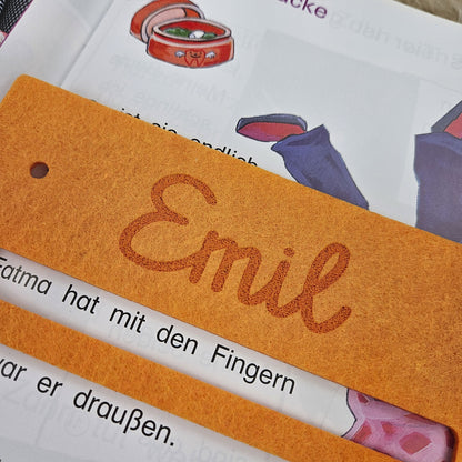 Personalisierte Lesehilfe &quot;Fuchs&quot; für Leseanfänger zum Schulstart, Einschulung, Schultüte, Schulanfang Grundschule