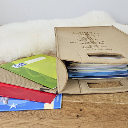 XL Lehrertasche mit Holzboden, Abschiedsgeschenk Lehrerin, Geschenk Lehrerin, personalisierte Geschenke Lehrerin
