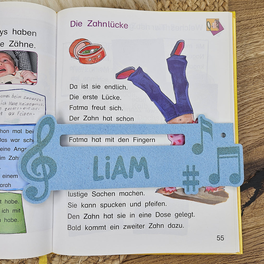 Personalisierte Lesehilfe &quot;Musik&quot; für Leseanfänger zum Schulstart, Einschulung, Schultüte, Schulanfang Grundschule