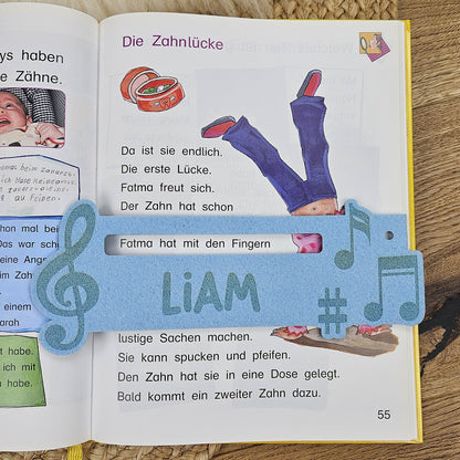 Personalisierte Lesehilfe &quot;Musik&quot; für Leseanfänger zum Schulstart, Einschulung, Schultüte, Schulanfang Grundschule