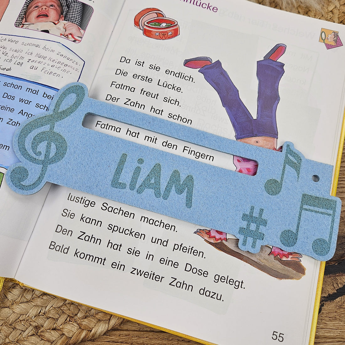 Personalisierte Lesehilfe &quot;Musik&quot; für Leseanfänger zum Schulstart, Einschulung, Schultüte, Schulanfang Grundschule