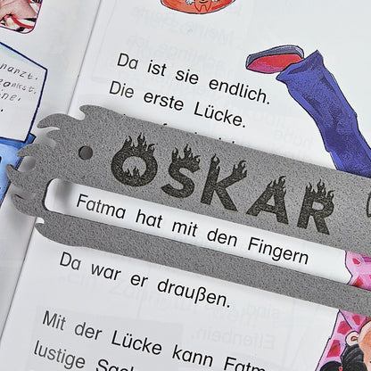 Personalisierte Lesehilfe &quot;Drache&quot; für Leseanfänger zum Schulstart, Einschulung, Schultüte, Schulanfang Grundschule