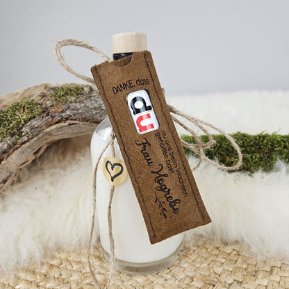 Personalisierte Duplo® Geschenkverpackung, Lehrerin, Erzieherin &amp; Co., Duplohülle, Banderole für Schokoriegel