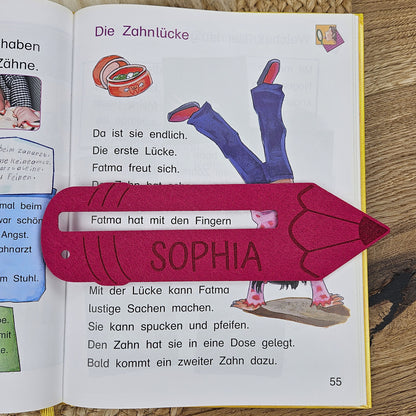 Personalisierte Lesehilfe &quot;Buntstift&quot; für Leseanfänger zum Schulstart, Einschulung, Schultüte, Schulanfang Grundschule