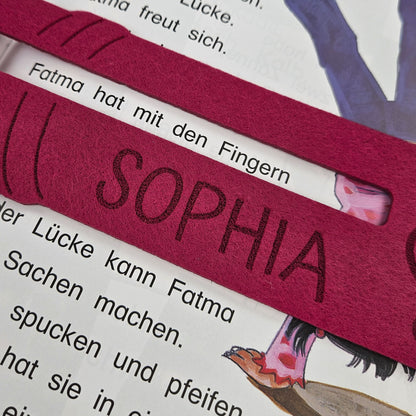 Personalisierte Lesehilfe &quot;Buntstift&quot; für Leseanfänger zum Schulstart, Einschulung, Schultüte, Schulanfang Grundschule