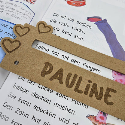 Personalisierte Lesehilfe &quot;Rehkitz&quot; für Leseanfänger zum Schulstart, Einschulung, Schultüte, Schulanfang Grundschule