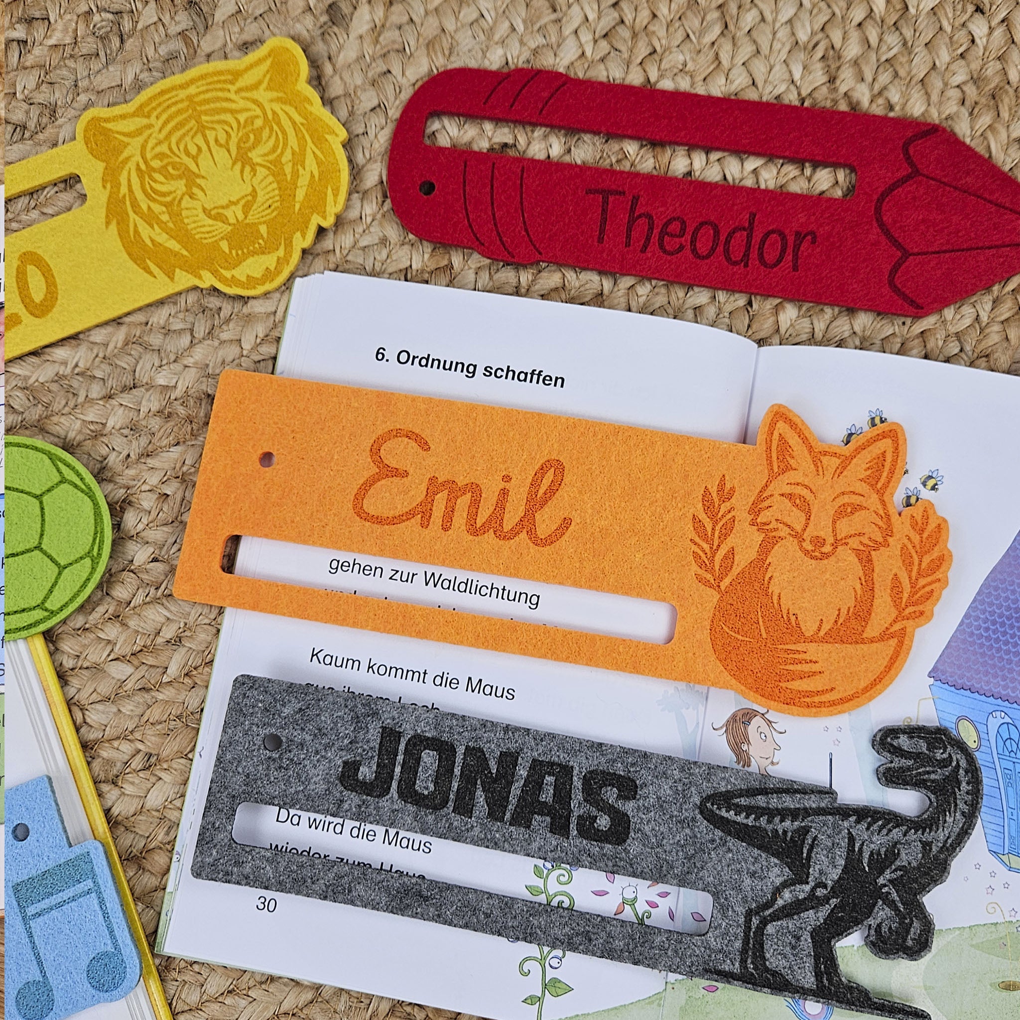 Personalisierte Lesehilfe &quot;Fuchs&quot; für Leseanfänger zum Schulstart, Einschulung, Schultüte, Schulanfang Grundschule