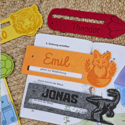 Personalisierte Lesehilfe &quot;Fuchs&quot; für Leseanfänger zum Schulstart, Einschulung, Schultüte, Schulanfang Grundschule