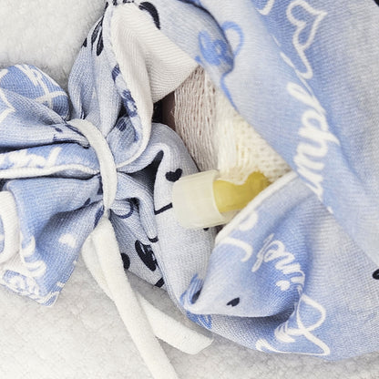 Adaptive Frühchen Mütze mit Zugangsöffnung &quot;uni blau&quot;, mitwachsende Wickelmütze