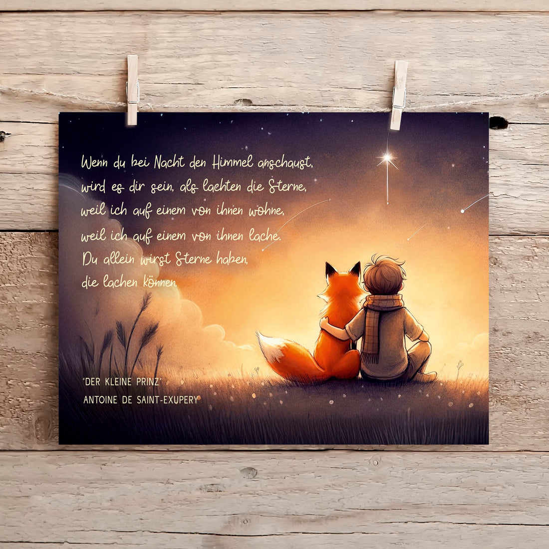 Karte Sternenkind &quot;in den Himmel schauen&quot; Kondolenzkarte / Trauerkarte / Beileidskarte Fehlgeburt Totgeburt Sternenkind