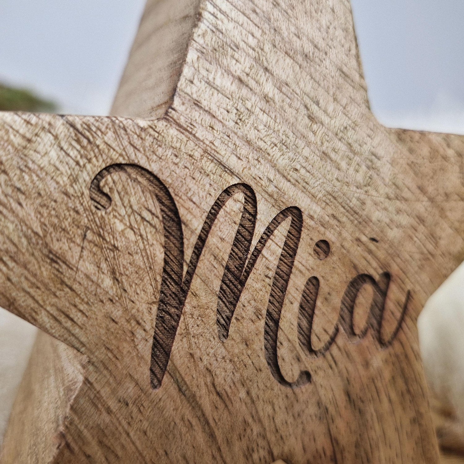 Personalisierter Namensstern, Holz Stern, Geschenk zur Geburt, Babygeschenk, personalisiertes Geschenk, Taufe, Geburtsgeschenk, Geburtstag